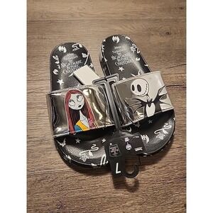 Nightmare Before Christmas Women's Size 7 NWT Metallic Slide Sandals